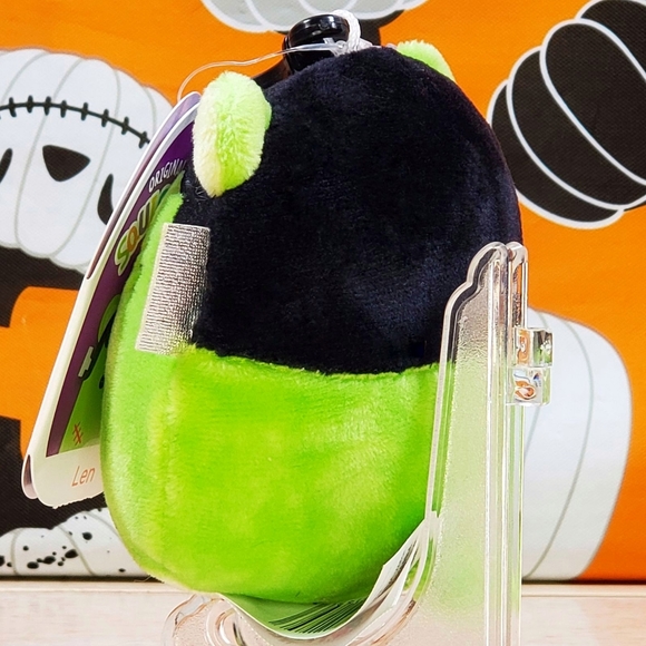 Squishmallow Len the Monster 3.5" Clip UltraSoft Stuffed Halloween Toy Plush NWT - Picture 5 of 11